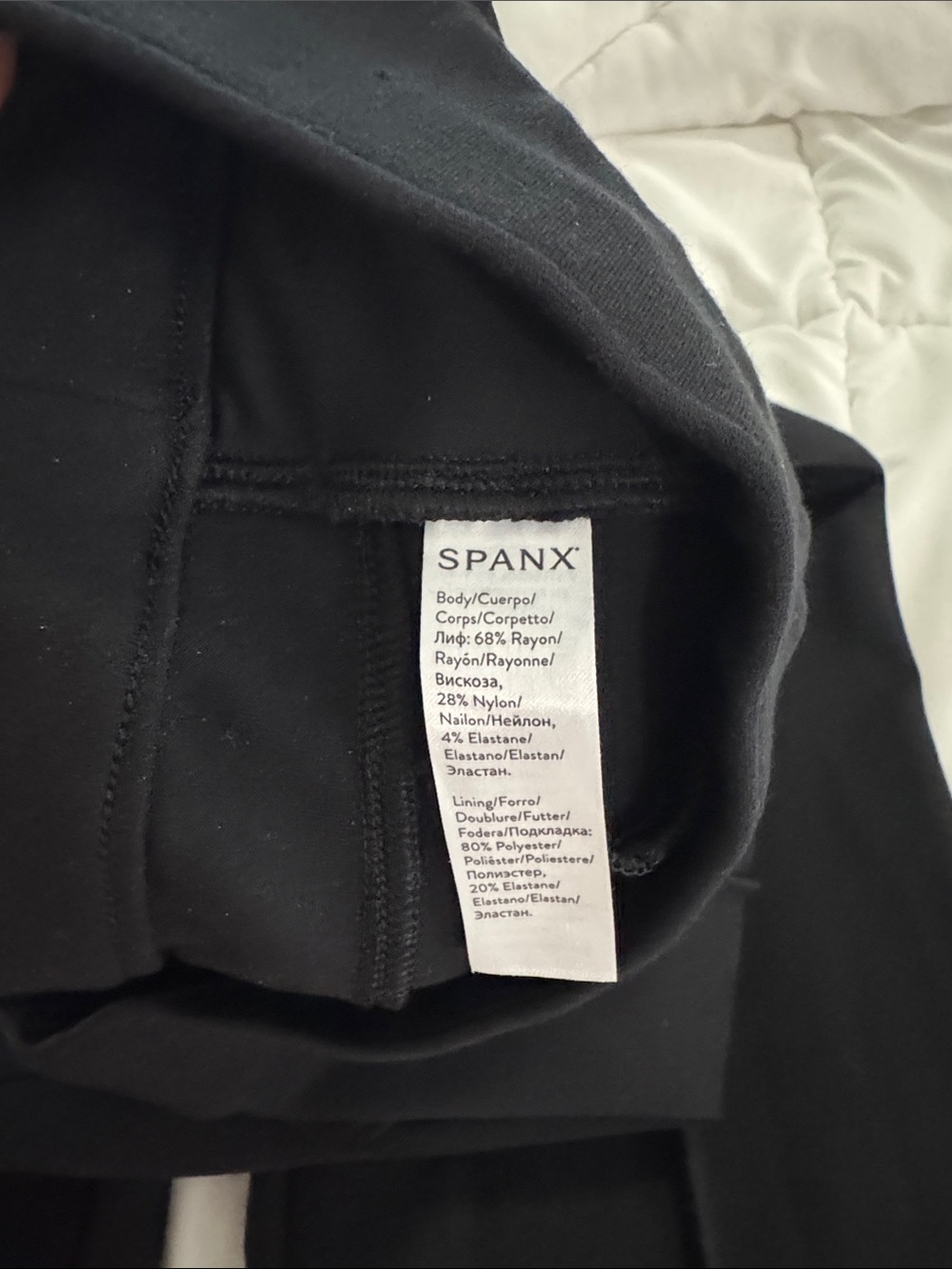 SPANX Supersmooth PerfectFit Ponte Flare Pants Medium Black Pleated - Picture 8 of 8